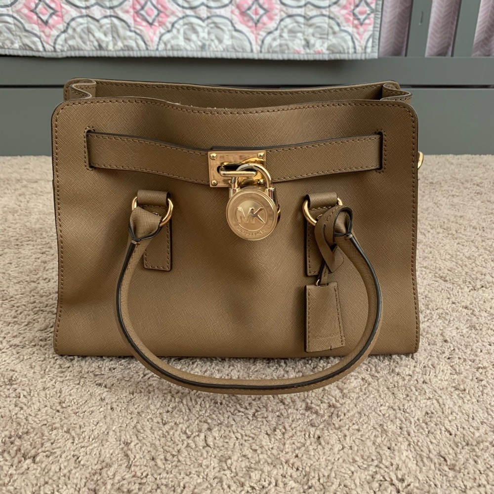 Michael Kors Hamilton Saffiano Leather Medium Satchel